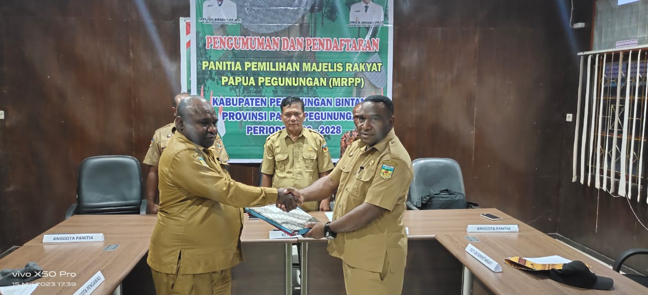 Berkas 6 Bakal Calon Anggota MRP Papua Pegunungan Asal Pegunungan Bintang Yang Mendaftar Sedang Diverifikasi Panpil