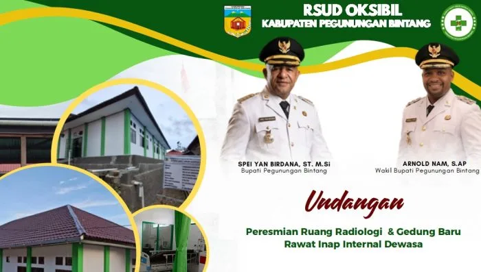Undangan Peresmian Ruang Radiologi dan Gedung Rawat Inap Internal Dewasa Rumah Sakit Umum Daerah Oksibil