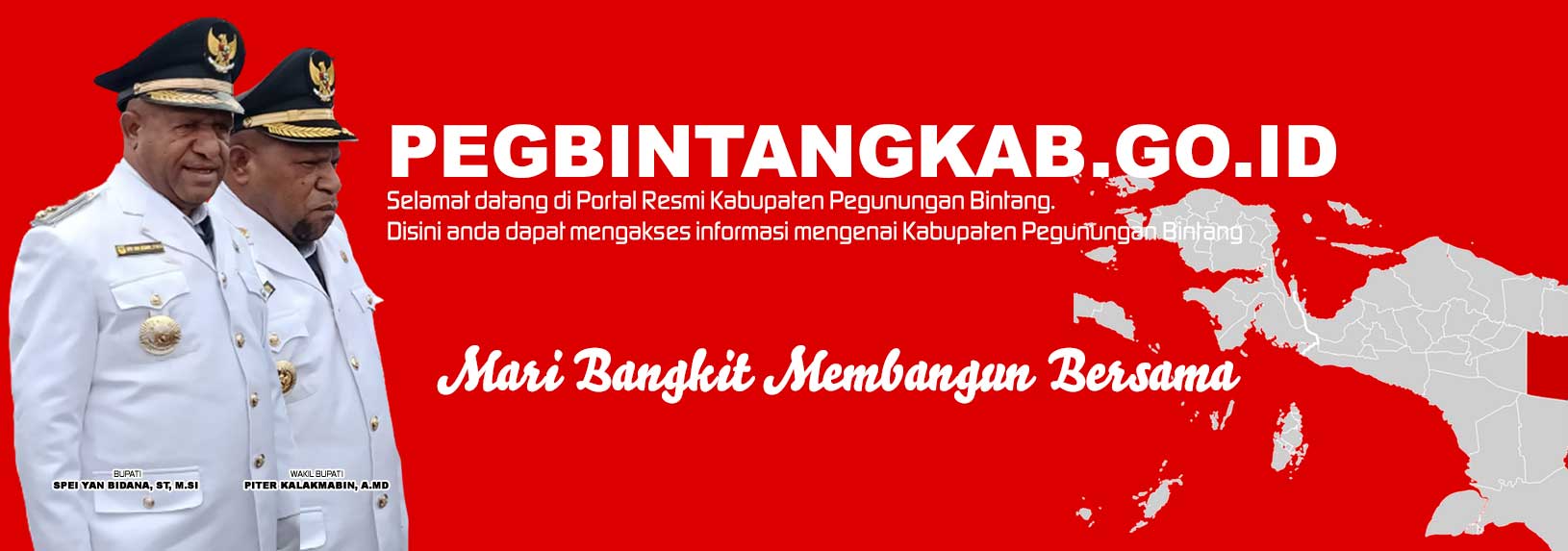 Bupati dan Wakil Bupati Kabupaten Pegunungan Bintang
